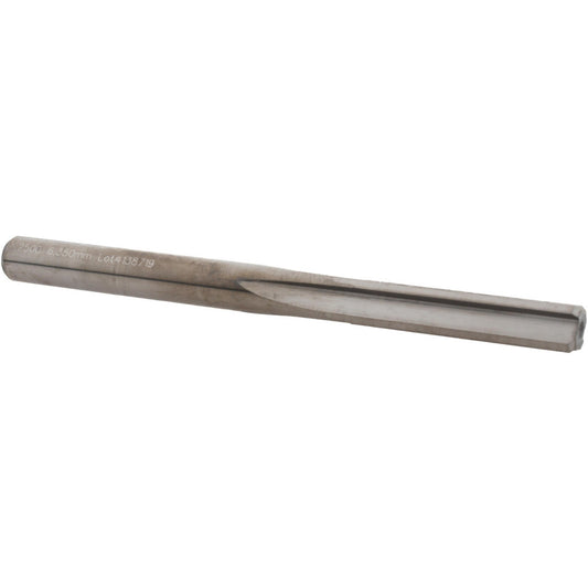 M.A. Ford 27225000 Chucking Reamer 1/4" Dia, 3" OAL, 1" Flute Length, Straight Flute, Straight-Cylindrical Shank, Solid Carbide