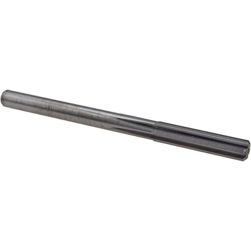 M.A. Ford 27226600 Chucking Reamer Letter H, 3-1/4" OAL, 1-1/8" Flute Length, Straight Flute, Straight-Cylindrical Shank, Solid Carbide