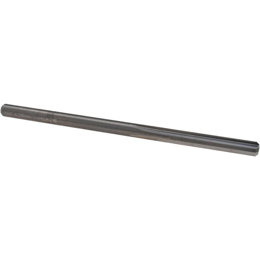 M.A. Ford 27216600 Chucking Reamer #19, 2-3/4" OAL, 7/8" Flute Length, Straight Flute, Straight-Cylindrical Shank, Solid Carbide