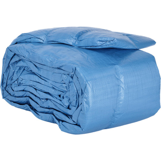 Value Collection KSMSCBB4060 Tarp/Dust Cover Blue, Rectangle, Polyethylene, 60' Long x 40' Wide