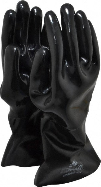 SHOWA 6784-10 Chemical Resistant Gloves Large, 26 mil Thick, Neoprene-Coated, Neoprene, Supported