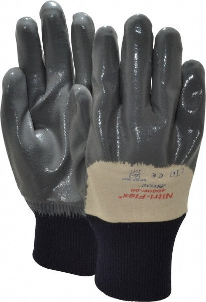 SHOWA 4000P-09 General Purpose Work Gloves Medium, Nitrile Coated, Cotton