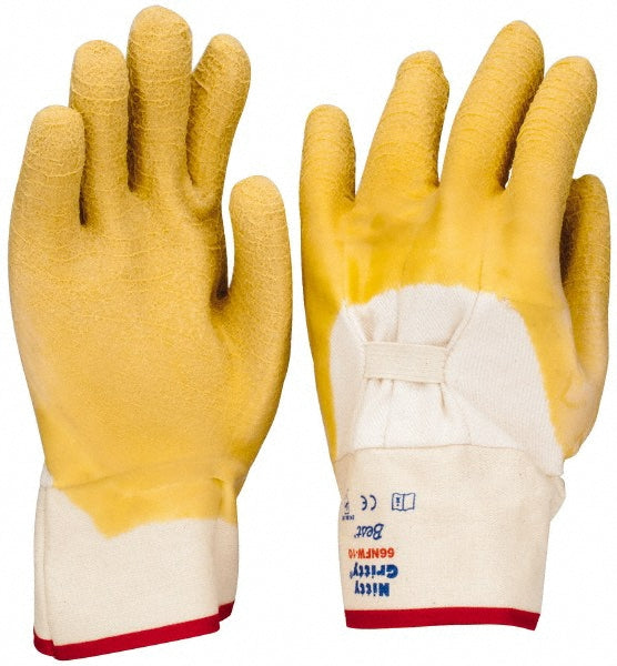 SHOWA 66NFW-10 General Purpose Work Gloves Large, Rubber Coated, Cotton