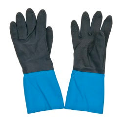 SHOWA CHMM-08 Chemical Resistant Gloves Medium, 26 mil Thick, Neoprene-Coated, Latex & Neoprene, Supported