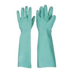 SHOWA 747-10 Chemical Resistant Gloves X-Large, 22 mil Thick, Nitrile-Coated, Nitrile, Unsupported