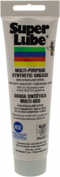 Super Lube 21030 General Purpose Grease 3 oz Tube, Synthetic with Syncolon