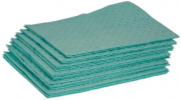 Brady SPC Sorbents SPCUN1719 Sorbent Pad Chemical & Hazmat Use, 15" Wide, 19" Long, 24 gal, Green