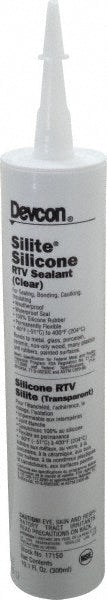 Devcon 17150 Joint Sealant 10.3 oz Cartridge, Clear, RTV Silicone