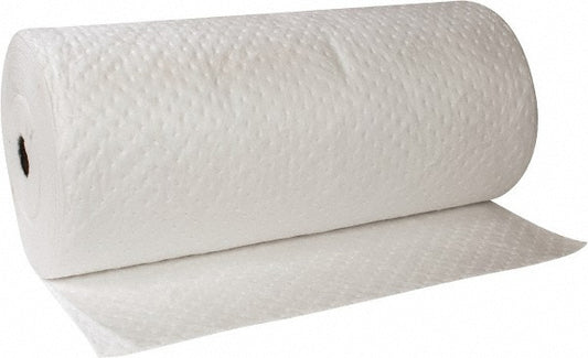 Brady SPC Sorbents SPC150 Sorbent Pad Oil Only Use, 38" Wide, 144' Long, 70 gal, White