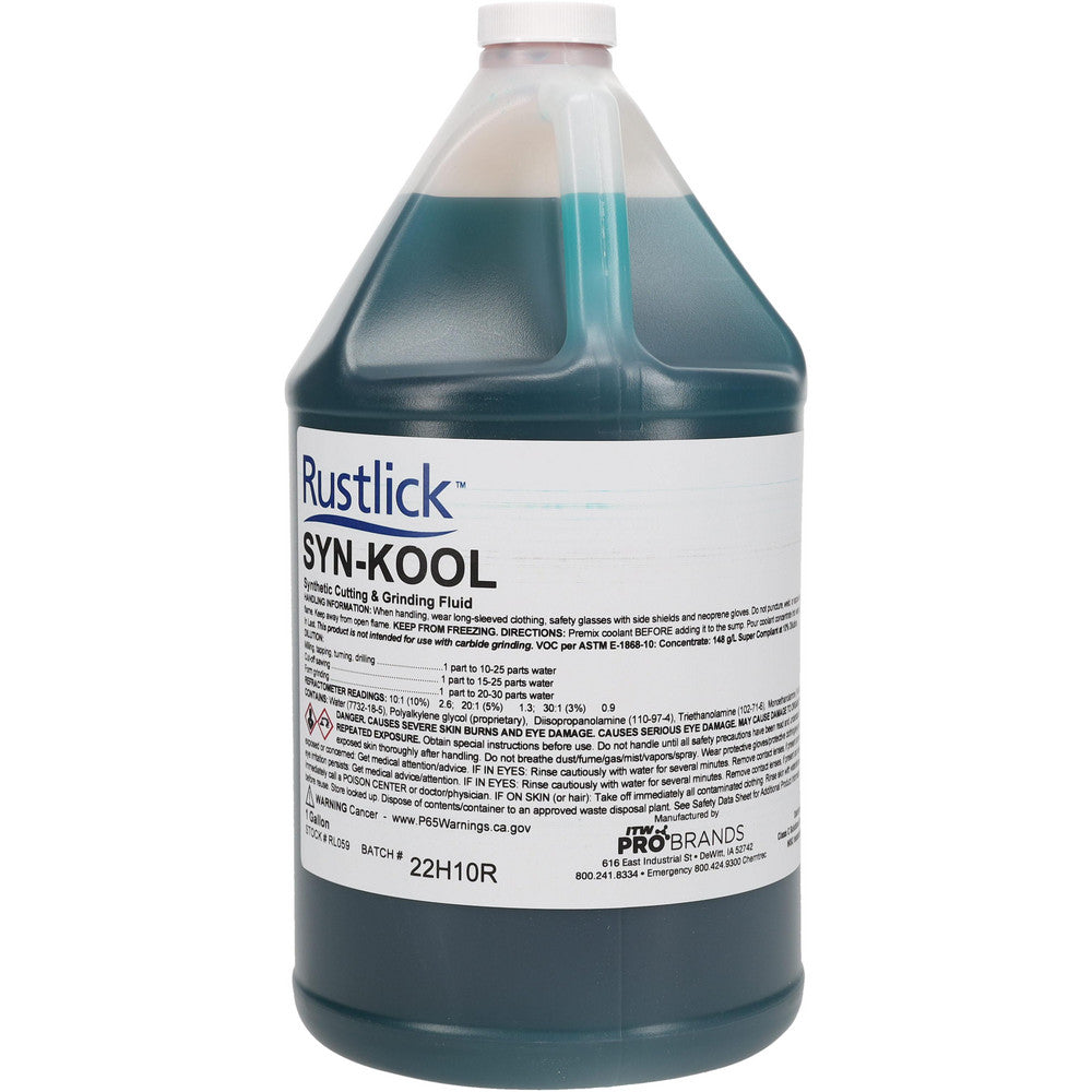 Syn-Kool RL059 Cutting & Grinding Fluid Made in USA RL, Liquid, 1 gal Bottle