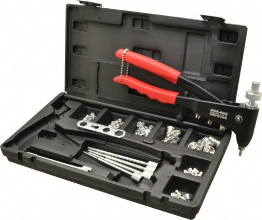 Marson M39313 63 Piece Aluminum Manual Rivet Nut Tool Kit