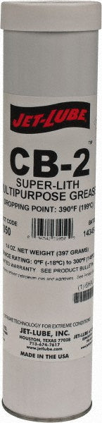 Jet-Lube 31050 High Temperature Grease 14 oz Cartridge, Lithium