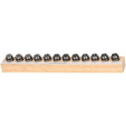 Kennametal 2269968 Collet Set 12 Pc, Series ER16, 1/16 to 13/32" Capacity