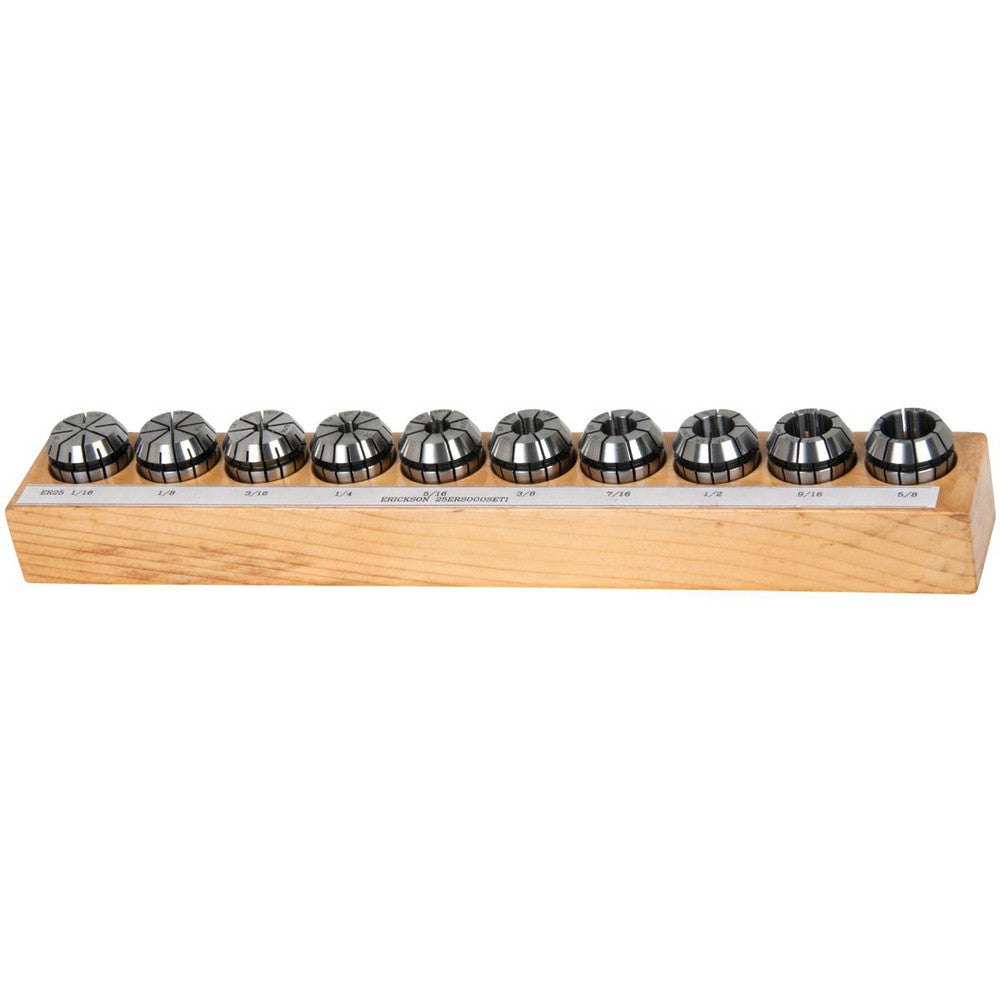 Kennametal 2269971 Collet Set 10 Pc, Series ER25, 1/16 to 5/8" Capacity