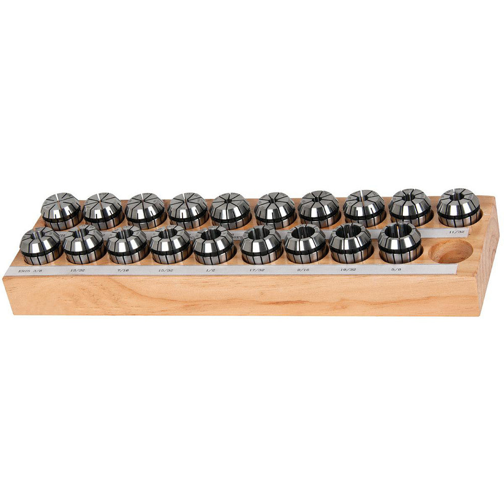 Kennametal 2269972 Collet Set 19 Pc, Series ER25, 1/16 to 5/8" Capacity