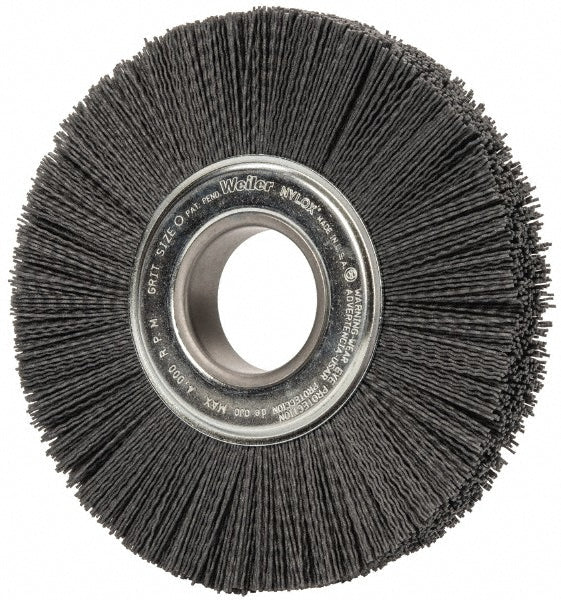 Weiler 97735 Wheel Brush 8" Wheel Dia, 1" Face Width, 0.0400" Wire Dia, Crimped