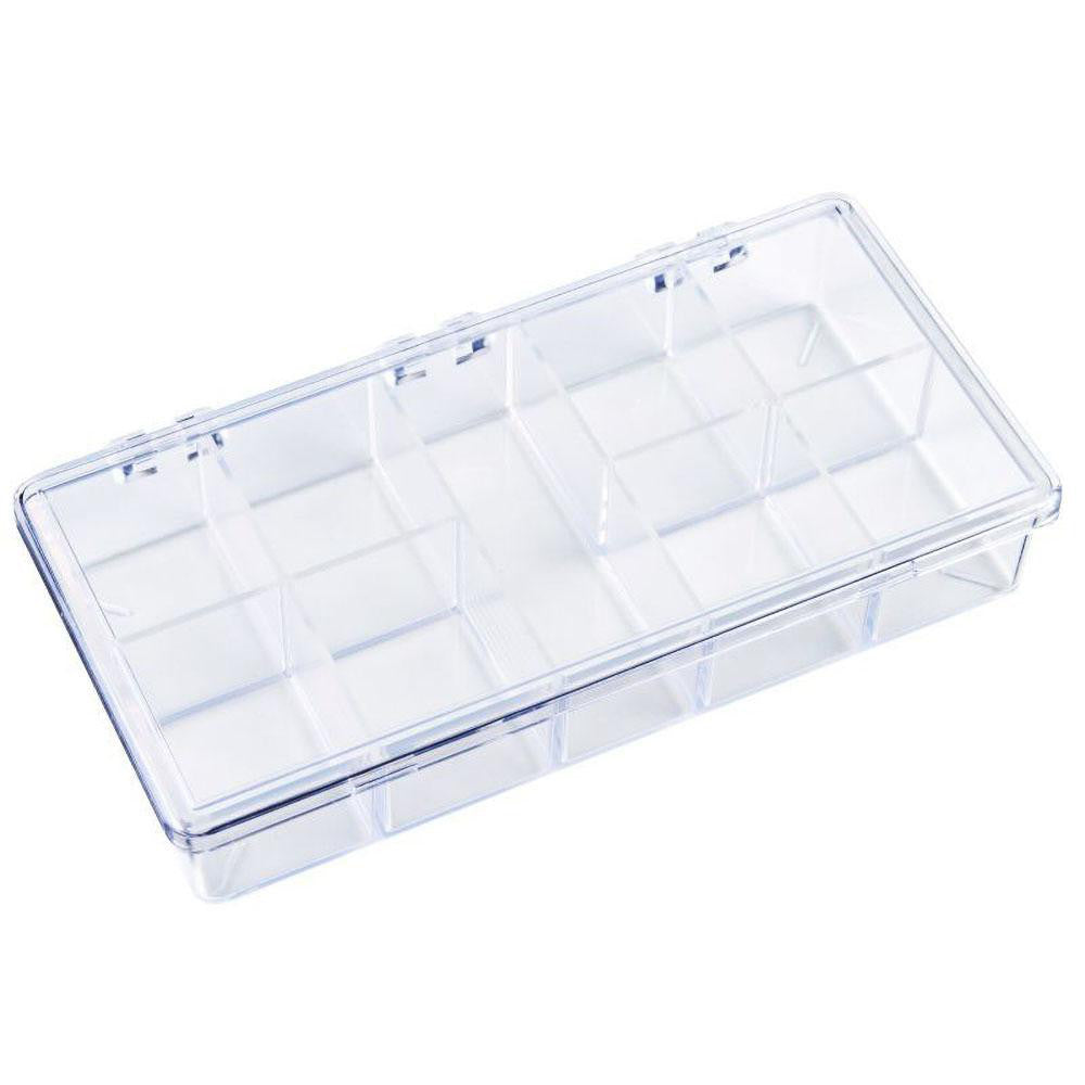 Flambeau K210 9 Compartment Clear Small Parts Box