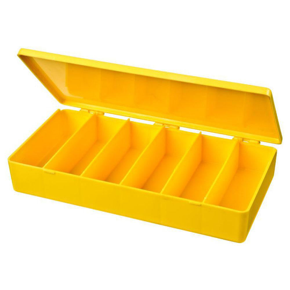 Flambeau M203 6 Compartment Yellow Small Parts Box
