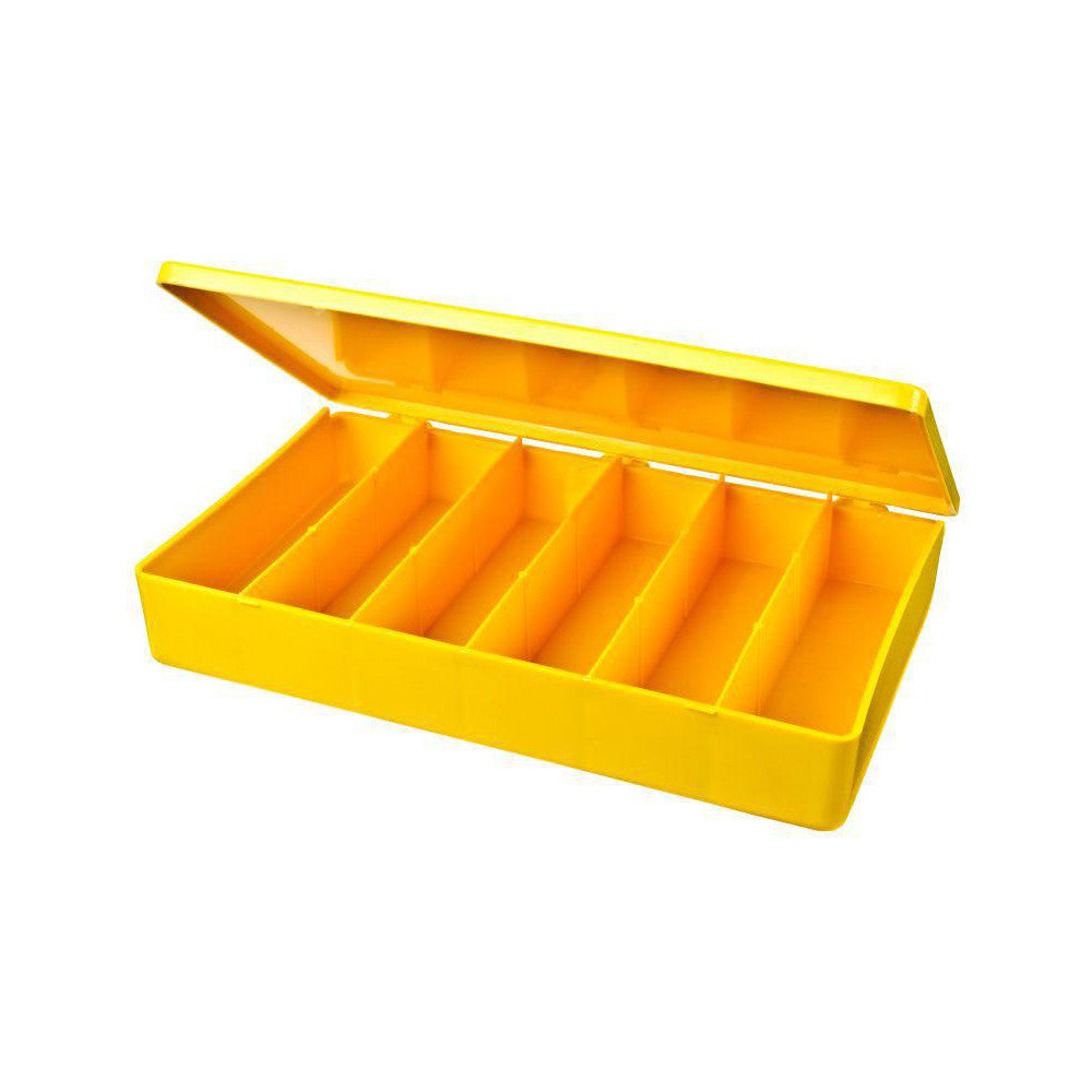 Flambeau M606 6 Compartment Yellow Small Parts Box