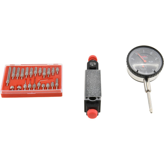 Value Collection SEE CARD Dial Indicator & Base Kit 4" Base Length, 1" Base Height, 1" Base Width, 0-100 Dial