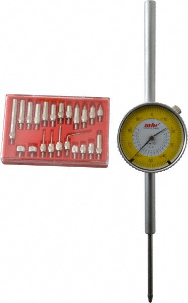 Value Collection SEE CARD 23 Pc Ball, Bent Stem, Conical, Flat & Stem Point 2" Dial Indicator & Point Kit