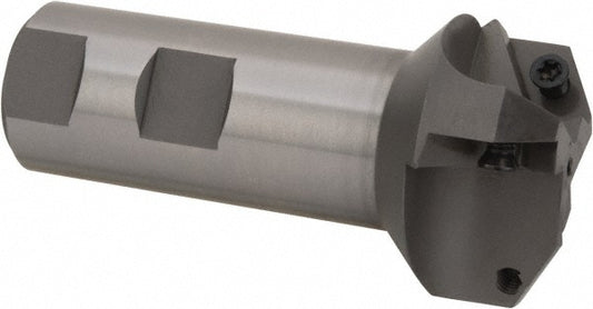 Everede Tool 01271 60&deg Lead Angle, 3/4" to 1.708" Cut Diam, 1" Shank Diam, Indexable & Chamfer End Mill