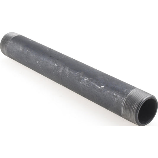 Value Collection 11/4304.8BLKBN80 Black Pipe Nipple 1-1/4" Dia x 12" Long, Schedule 80