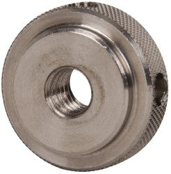 Gibraltar KN-31SS-G 5/16-18" UNC Thread, Uncoated, Stainless Steel Round Knurled Check Nut
