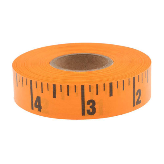 NADCO TABLEMEASURE 60 Ft. Long x 5/8 Inch Wide, 1/4 Inch Graduation, Orange, Adhesive Tape Measure