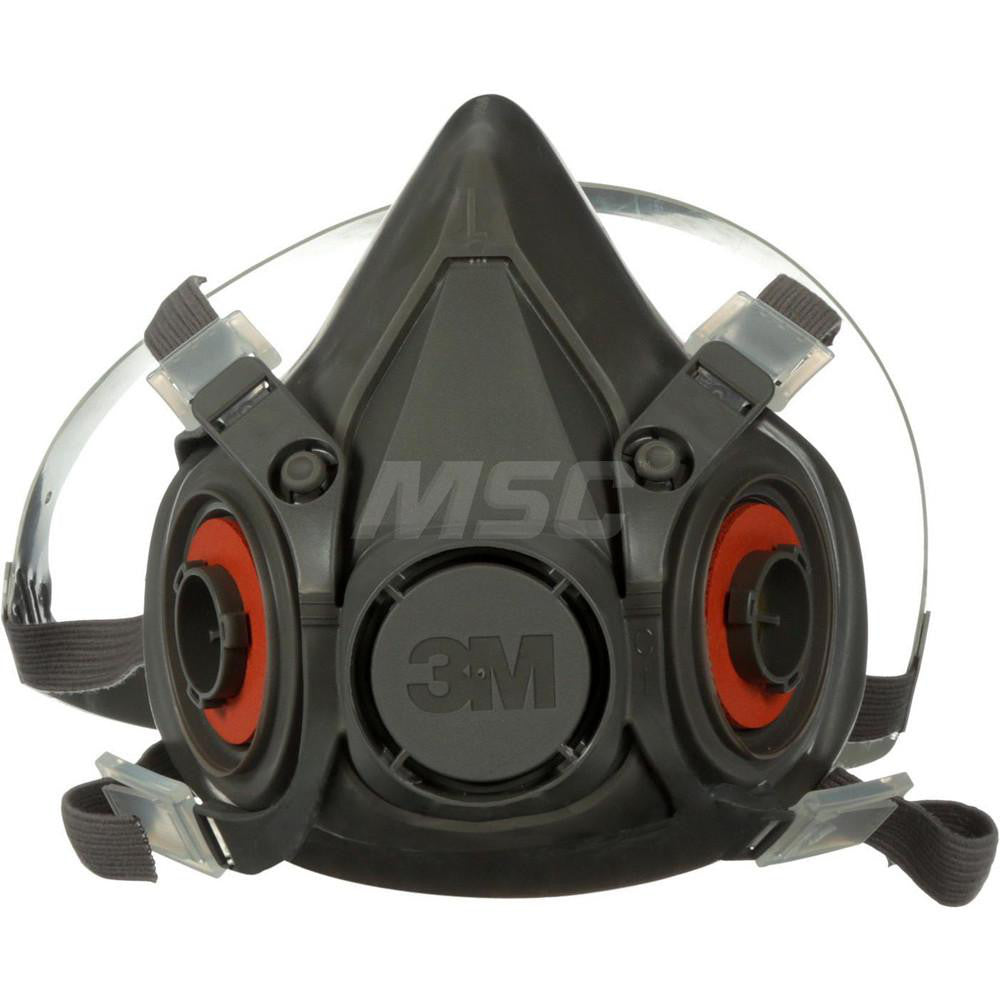 3M 7000001934 Half Facepiece Respirator Thermoplastic Elastomer, Bayonet, Large