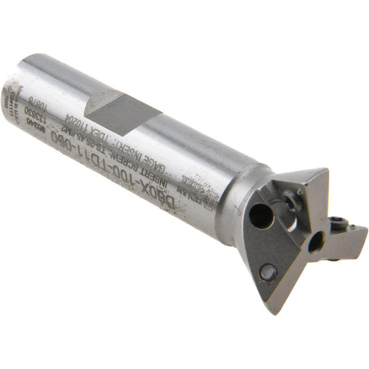 Dorian Tool 73310165246 60&deg Included Angle, 1" Max Cutting Diam, 1/2" Shank Diam, TDEX 110204-EN Insert Style, Indexable Dovetail Cutter