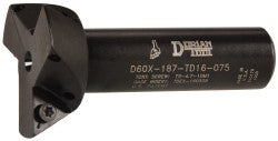Dorian Tool 73310165248 60&deg Included Angle, 1-7/8" Max Cutting Diam, 3/4" Shank Diam, TDEX 160308-EN Insert Style, Indexable Dovetail Cutter