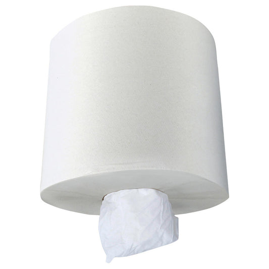 Scott 01032 Paper Towels Center Pull Roll, 6 Rolls, 1 Ply, Recycled Fiber, White