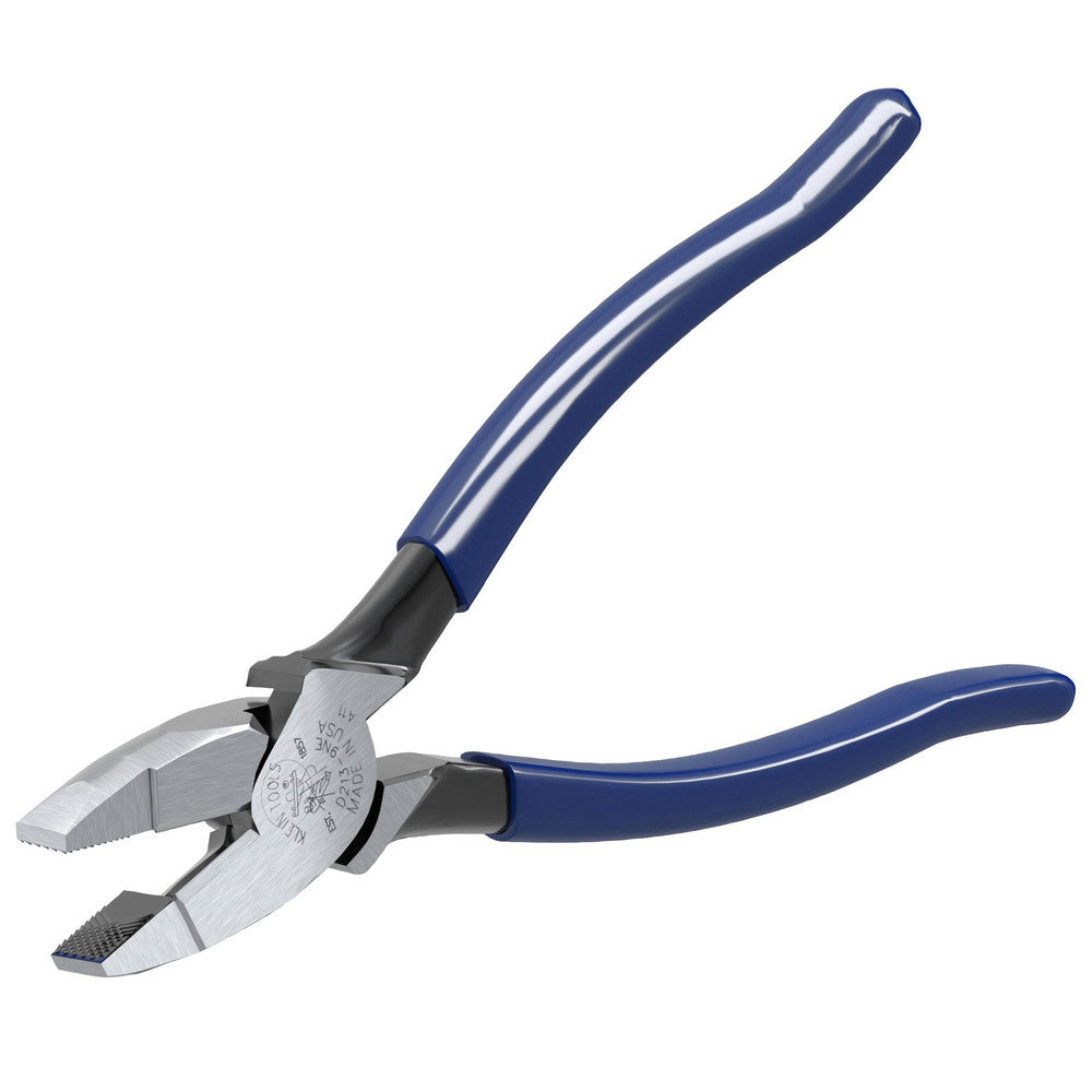 Klein Tools D213-9NE 9-3/8" OAL, 1-19/32" Jaw Length x 1-1/4" Jaw Width, Side Cutting Pliers