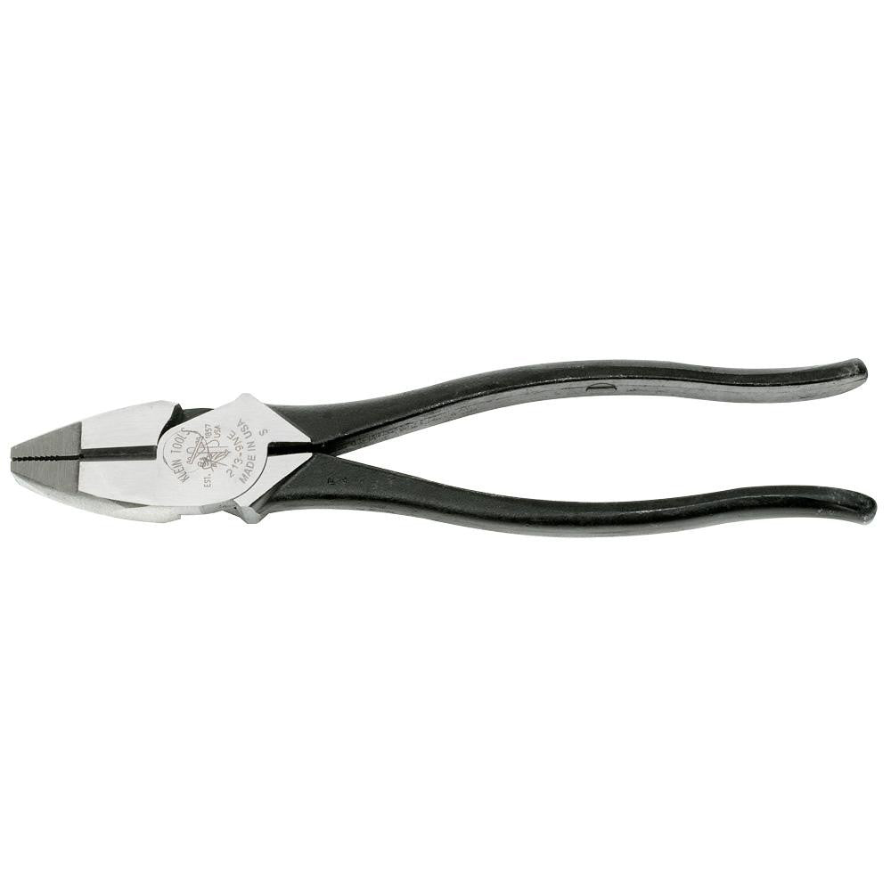 Klein Tools 213-9NE 9-1/4" OAL, 1-19/32" Jaw Length x 1-1/4" Jaw Width, Side Cutting Pliers