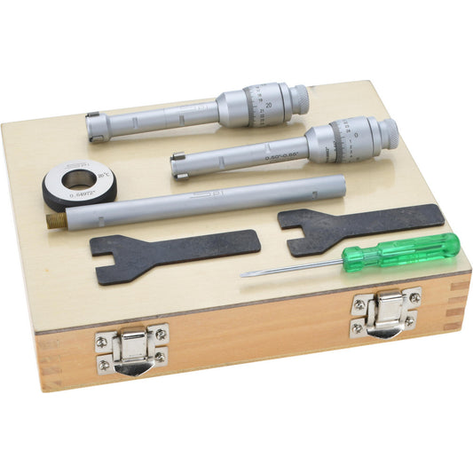 SPI 10-720-1 Mechanical Inside Micrometer Set 0.5000 to 0.8000" Range, 1 Extension Rod