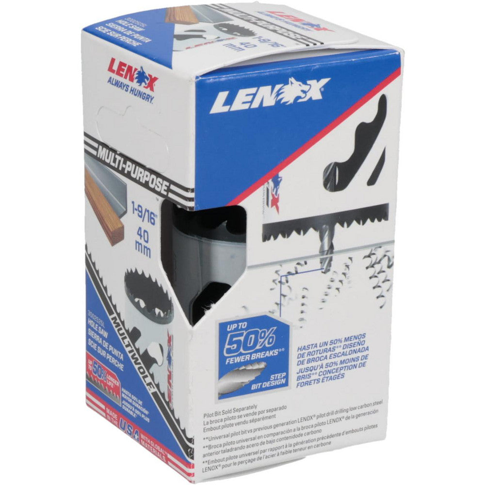 Lenox 3002525L Hole Saw 1-9/16" Saw Dia, 1-1/2" Cut Depth
