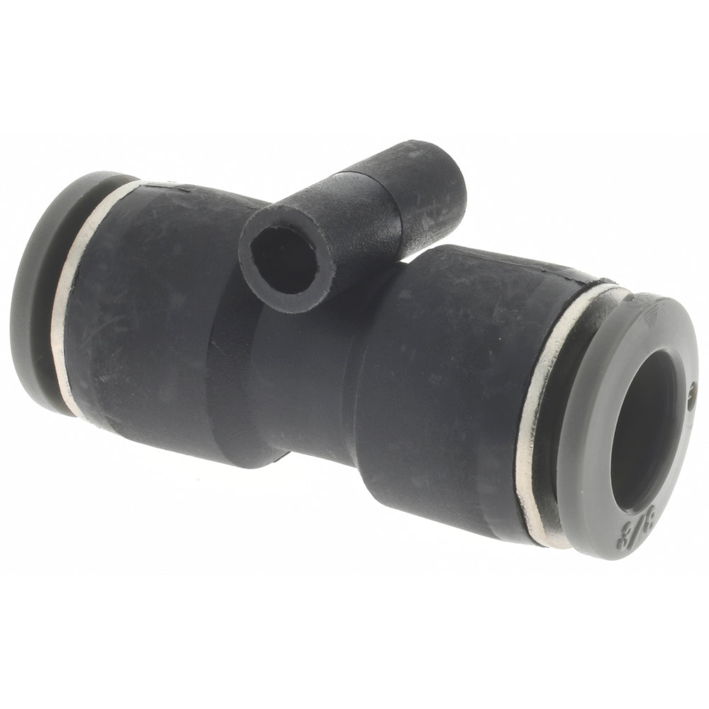 Norgren C20200600 Push-To-Connect Tube to Tube Tube Fitting Union, Straight, 3/8" OD