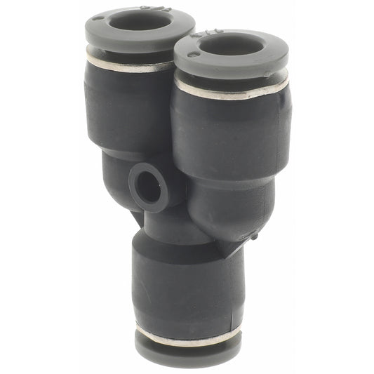 Norgren C20820400 Push-To-Connect Tube to Tube Tube Fitting Union Y, 1/4" OD