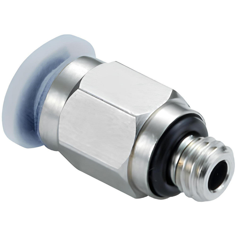 Norgren M24250116 Push-To-Connect Tube to Male & Tube to Male NPT Tube Fitting Adapter, Straight, 1/16" Thread, 1/8" OD