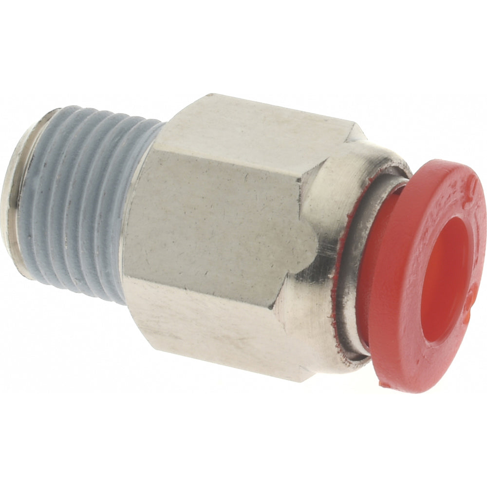 Norgren C01250618 Push-To-Connect Tube to Male & Tube to Male BSPT Tube Fitting 1/8" Thread