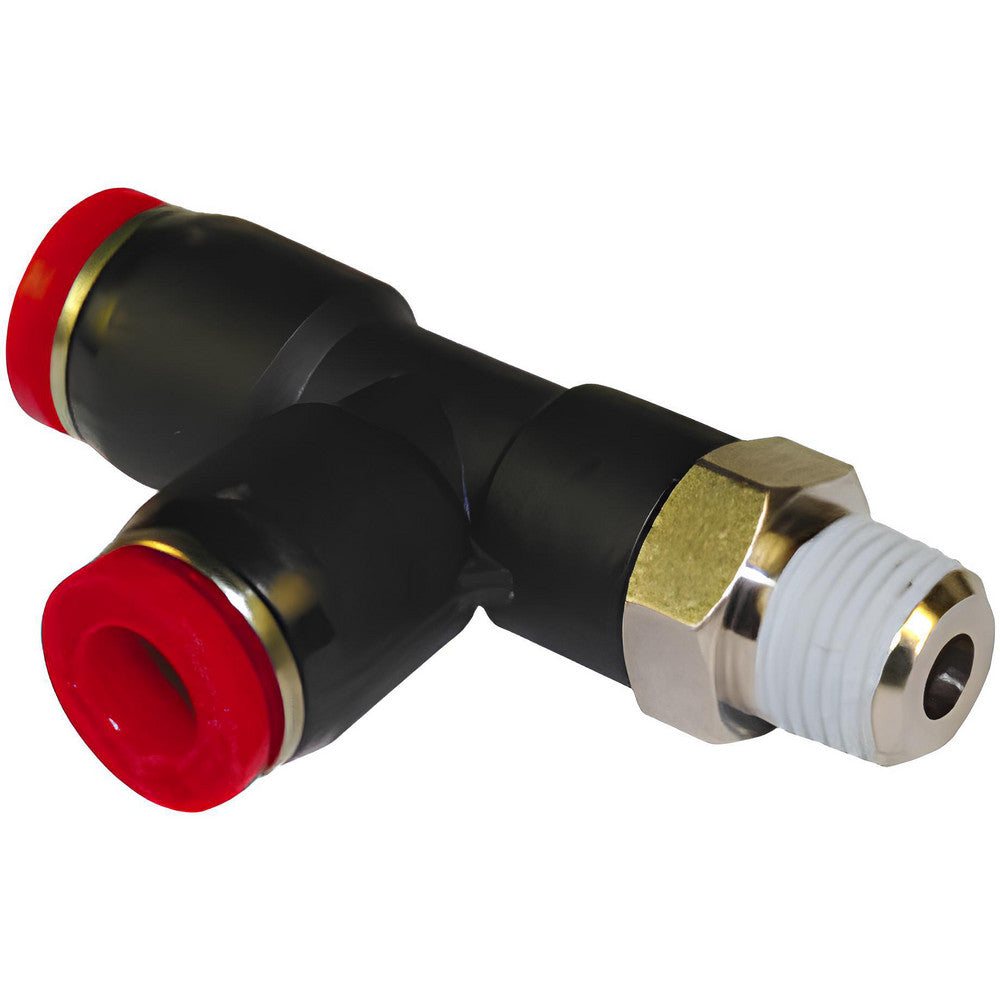 Norgren C01680628 Push-To-Connect Tube to Male & Tube to Male BSPT Tube Fitting 1/4" Thread