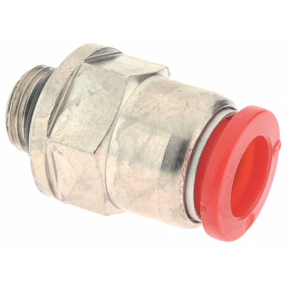 Norgren C02250818 Push-To-Connect Tube to Male & Tube to Male BSPP Tube Fitting ISO G Male Connector, Straight, 1/8" Thread