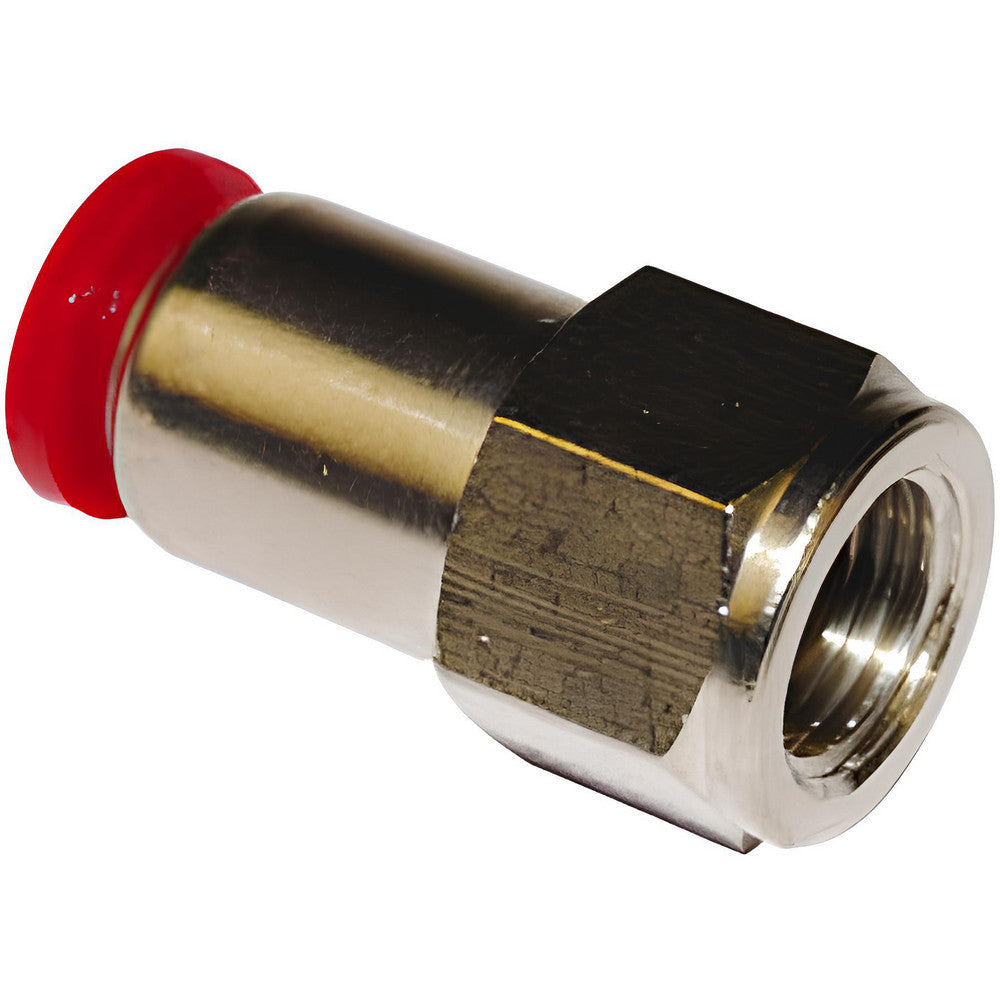 Norgren C02260418 Push-To-Connect Tube to Female & Tube to Female BSPP Tube Fitting Female Adapter, Straight, 1/8" Thread