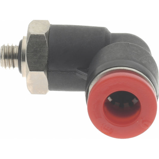 Norgren C02470605 Push-To-Connect Tube to Metric Thread Tube Fitting 90 &deg Swivel Elbow, M5 Thread