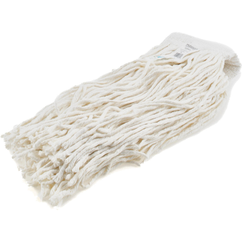 Pro-Source 00352039 Wet Mop Cut Clamp Jaw, Large, White Mop, Cotton