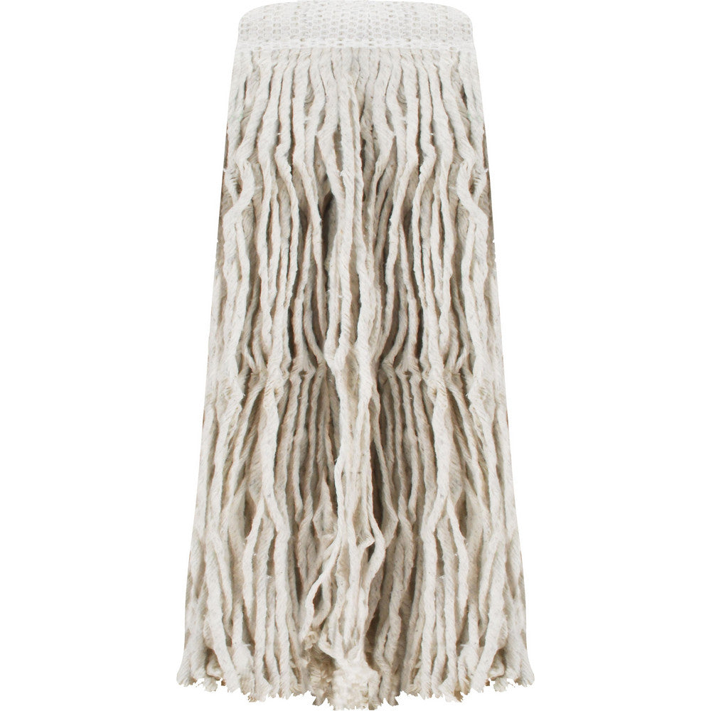 Pro-Source 00352047 Wet Mop Cut Clamp Jaw, X-Large, White Mop, Cotton