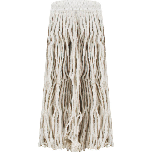 Pro-Source 00352047 Wet Mop Cut Clamp Jaw, X-Large, White Mop, Cotton