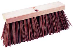 Pro-Source PS-186-14 Push Broom 14" Wide, Palmyra Bristle