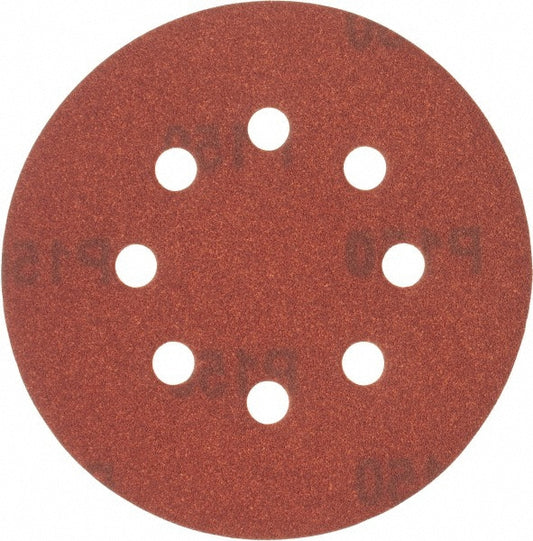 DeWALT DW4312 Hook & Loop Disc 5" Dia, 150 Grit, Coated, Aluminum Oxide
